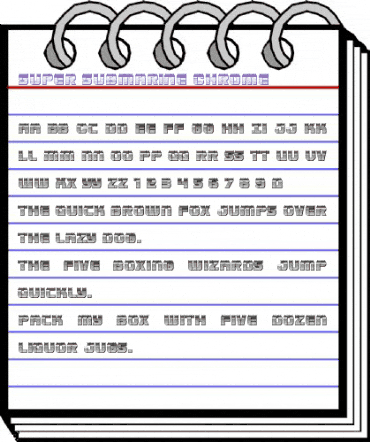 Super Submarine Chrome Regular animated font preview