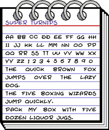 Super Turnips Regular animated font preview Super Turnips Regular animated font preview