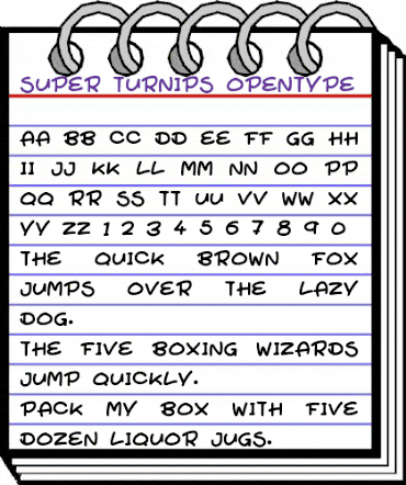 Super Turnips Regular animated font preview Super Turnips Regular animated font preview