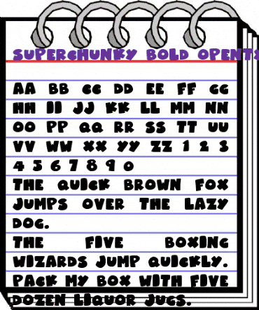 Superchunky Bold animated font preview Superchunky Bold animated font preview
