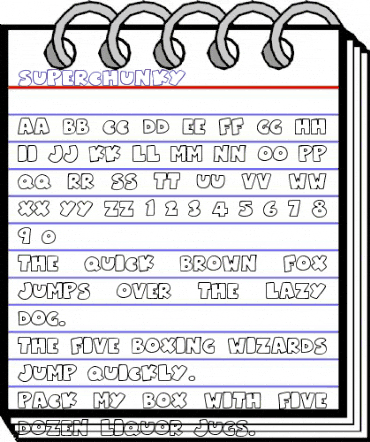Superchunky Regular animated font preview Superchunky Regular animated font preview