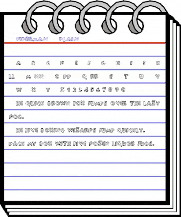 SupermanU-plain Regular animated font preview