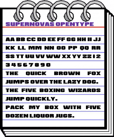 Supernovas Regular animated font preview Supernovas Regular animated font preview