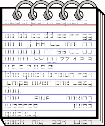 superpoint _square animated font preview
