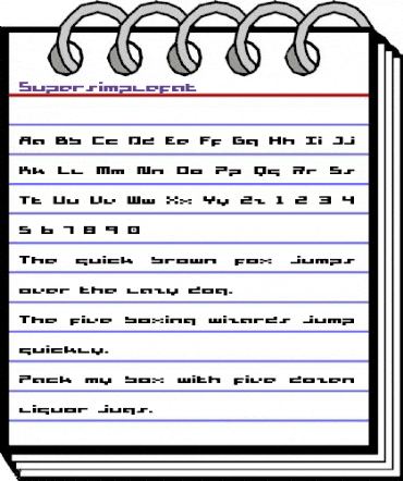 Supersimple Fat animated font preview Supersimple Fat animated font preview