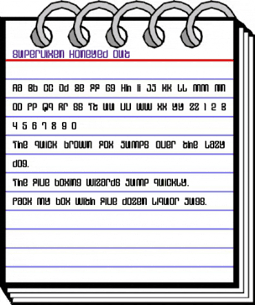 Supervixen Honeyed Out Regular animated font preview Supervixen Honeyed Out Regular animated font preview