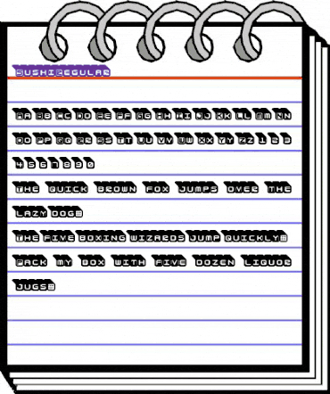 SushiRegular Regular animated font preview SushiRegular Regular animated font preview