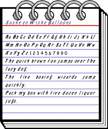 Suske en Wiske Balloons Regular animated font preview Suske en Wiske Balloons Regular animated font preview