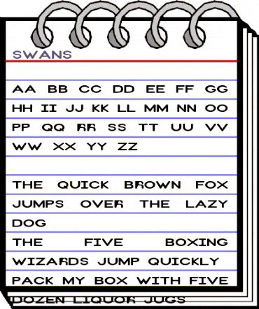 Swans 3 Regular animated font preview