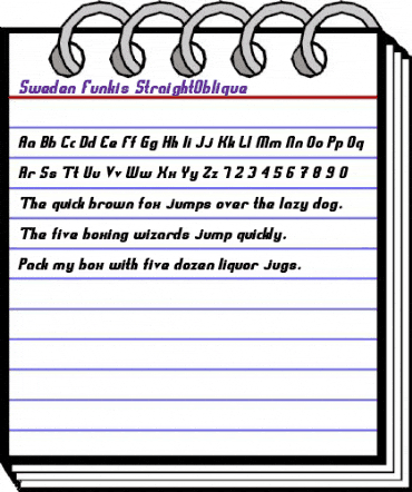 Sweden Funkis StraightOblique Regular animated font preview Sweden Funkis StraightOblique Regular animated font preview