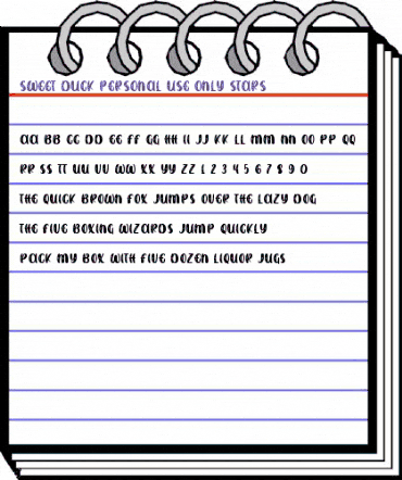SWEET DUCK Personal Use ONly Stars animated font preview SWEET DUCK Personal Use ONly Stars animated font preview