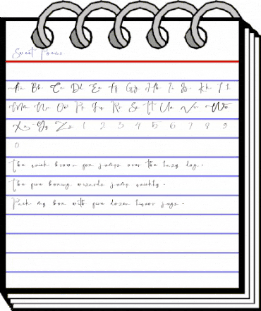 Sweet Poems Regular animated font preview