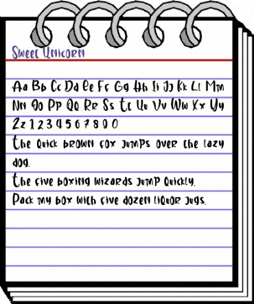 Sweet Unicorn Regular animated font preview Sweet Unicorn Regular animated font preview