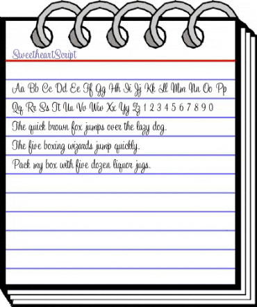 SweetheartScript Regular animated font preview SweetheartScript Regular animated font preview