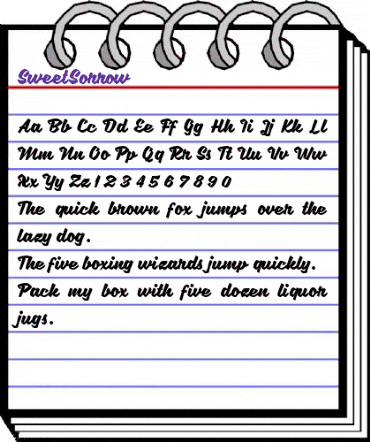Sweet Sorrow Script animated font preview Sweet Sorrow Script animated font preview