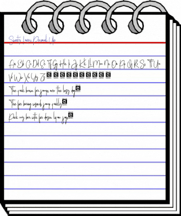 Sweety Lovers Personal Use Regular animated font preview