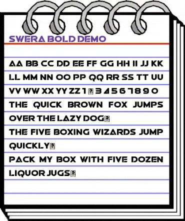Swera Demo Bold animated font preview Swera Demo Bold animated font preview