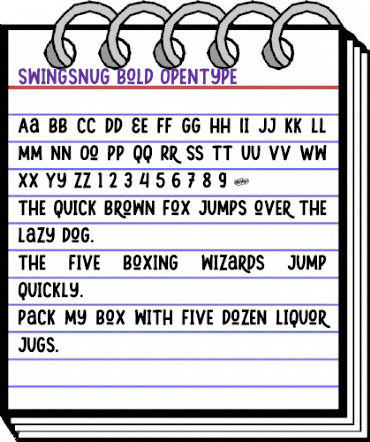 Swingsnug Bold Regular animated font preview Swingsnug Bold Regular animated font preview