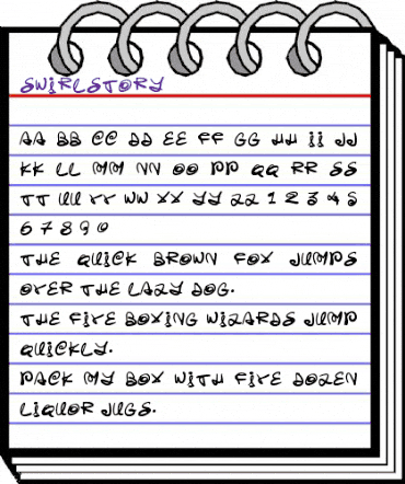 Swirlstory Regular animated font preview Swirlstory Regular animated font preview