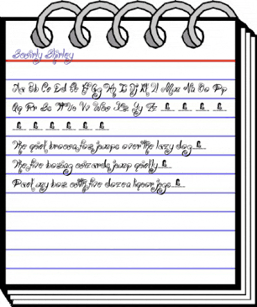 Swirly Shirley Regular animated font preview Swirly Shirley Regular animated font preview