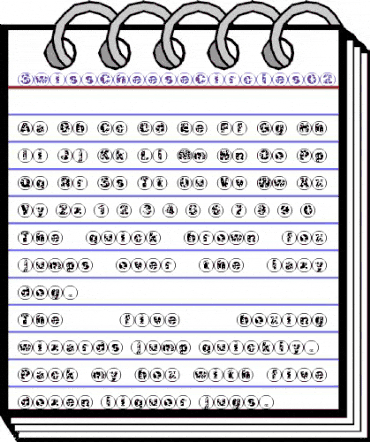 SwissCheeseCircles02 Regular animated font preview