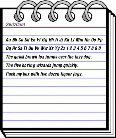 SwizCont Regular animated font preview SwizCont Regular animated font preview