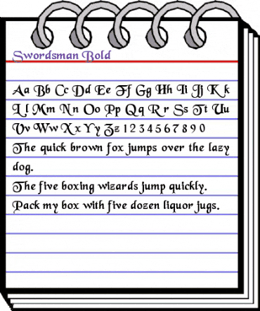 Swordsman Bold animated font preview Swordsman Bold animated font preview