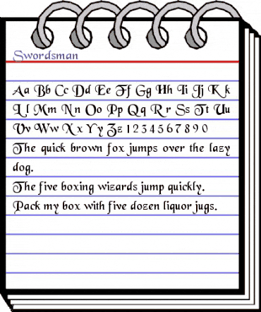 Swordsman Regular animated font preview