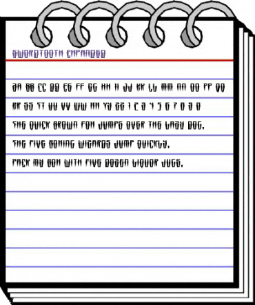 Swordtooth Expanded Expanded animated font preview Swordtooth Expanded Expanded animated font preview