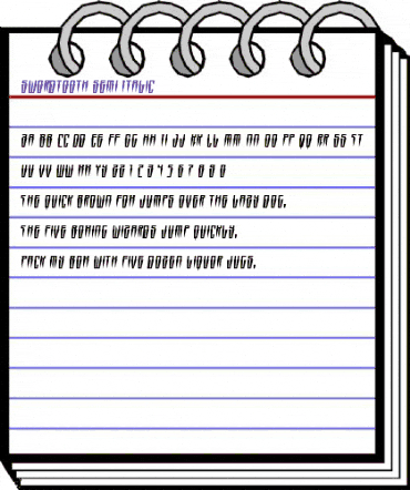 Swordtooth Semi-Italic Semi-Italic animated font preview Swordtooth Semi-Italic Semi-Italic animated font preview