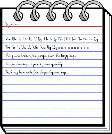 Syahira Regular animated font preview Syahira Regular animated font preview