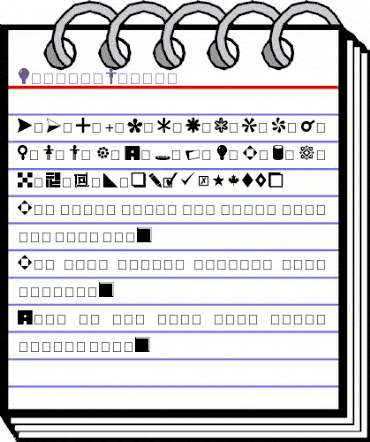 Symbols Normal animated font preview Symbols Normal animated font preview