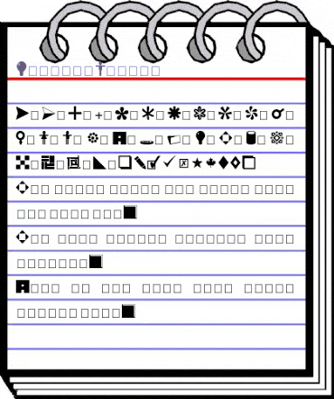 Symbols Normal animated font preview
