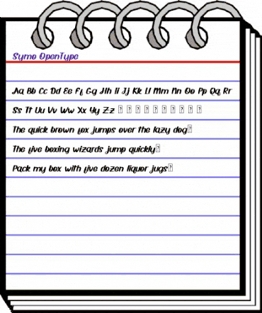 Symo Regular animated font preview Symo Regular animated font preview