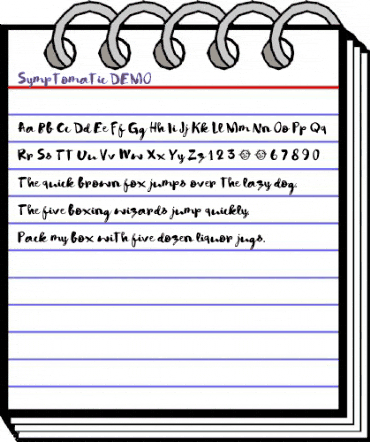 Symptomatic DEMO Regular animated font preview