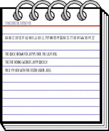 Syncopator Regular animated font preview Syncopator Regular animated font preview