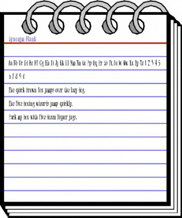 Synonym Blank Regular animated font preview Synonym Blank Regular animated font preview