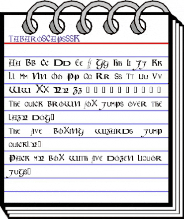 TabaroSCapsSSK Regular animated font preview TabaroSCapsSSK Regular animated font preview