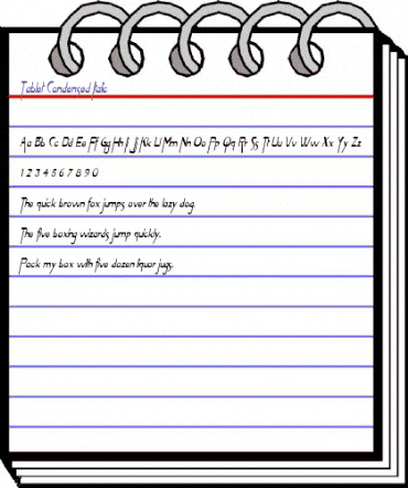 Tablet-Condensed Italic animated font preview Tablet-Condensed Italic animated font preview
