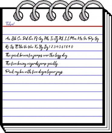 Tahu! Regular animated font preview Tahu! Regular animated font preview