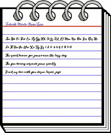 Takashi Minta Takashi Minta animated font preview Takashi Minta Takashi Minta animated font preview