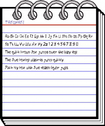 TAKOYAKI Regular animated font preview TAKOYAKI Regular animated font preview