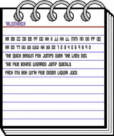 Talismanica Regular animated font preview