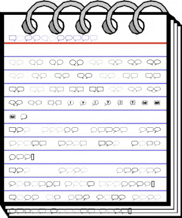 TalkBalloon Regular animated font preview TalkBalloon Regular animated font preview