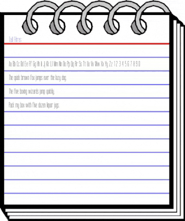 Tall Films Regular animated font preview Tall Films Regular animated font preview