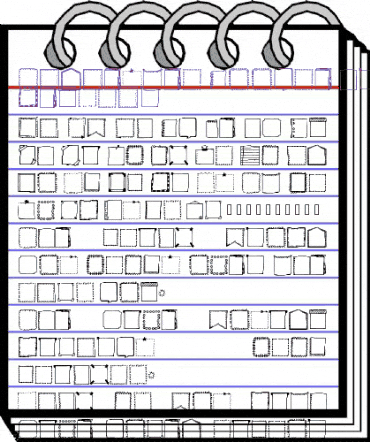 Tanaestel Doodle Frames 01 Regular animated font preview