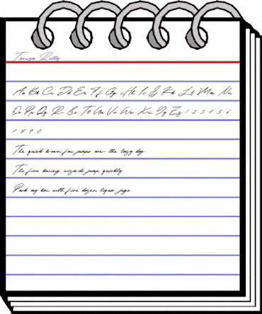 Taniya Relly Regular animated font preview