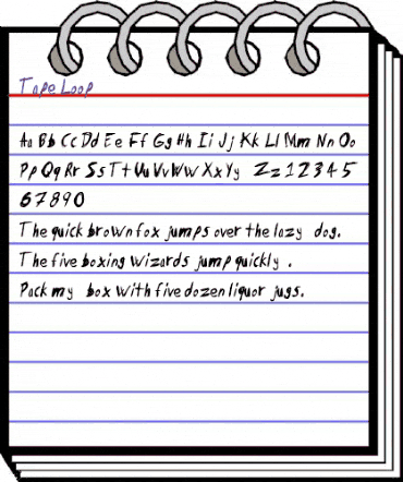 Tape Loop Regular animated font preview Tape Loop Regular animated font preview