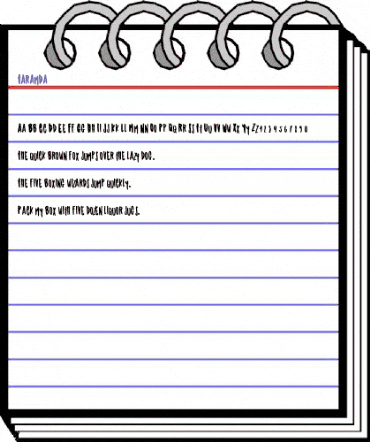 Taramda Regular animated font preview