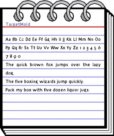 TargetMold Regular animated font preview TargetMold Regular animated font preview